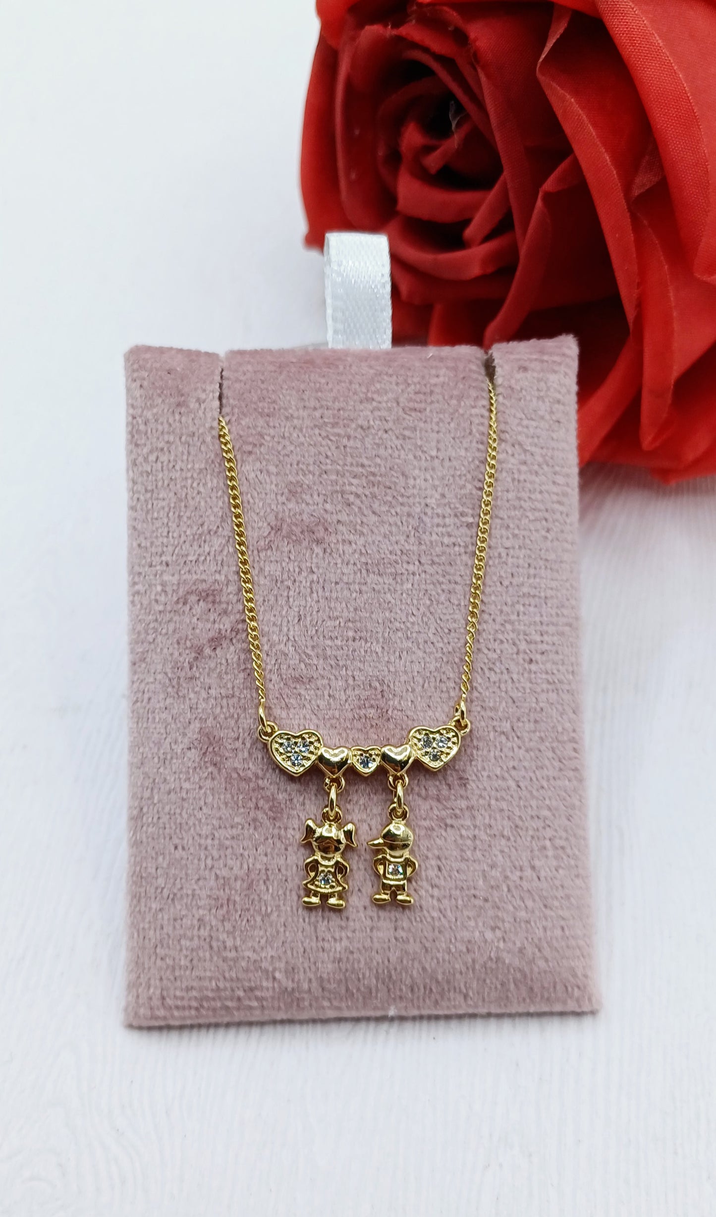 Cadena Corazón Niña +Niño