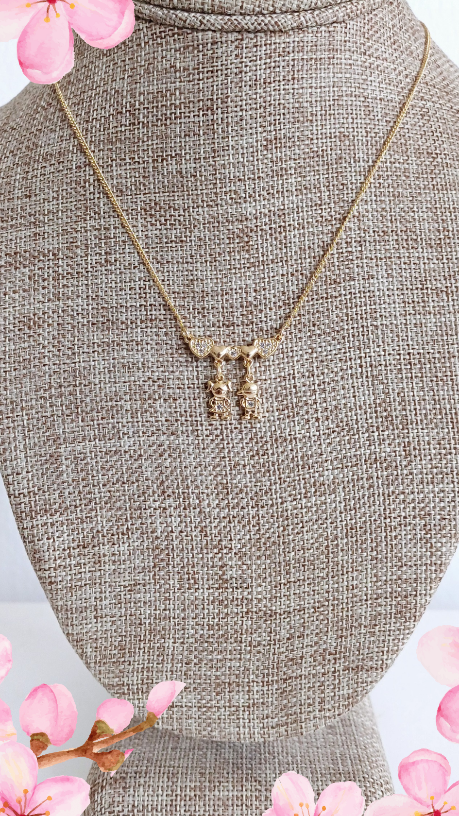 Cadena Corazón Niña +Niño