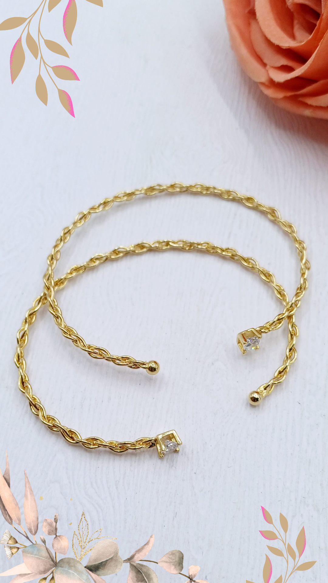 Pulsera entretejida cristal