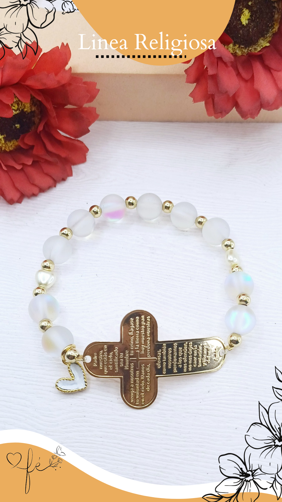 Pulsera de Crujifijo Padre Nuestro