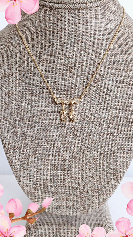 Cadena Corazón Niña +Niño