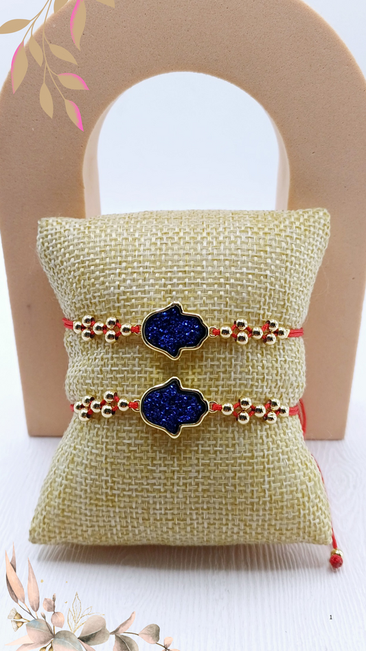 Pulsera Druzy Mano de Fatima (Madre e Hija)