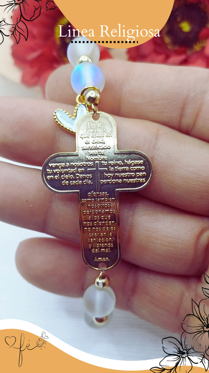 Pulsera de Crujifijo Padre Nuestro
