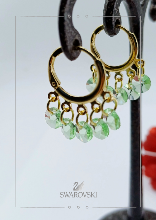 Argollas Sw Verde Peridoto